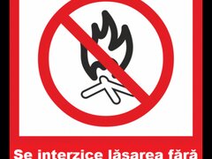 Placuta interzis foc deschis